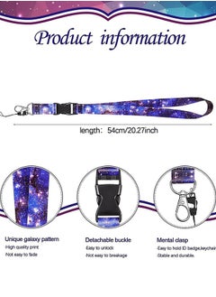 KeyAmor Set of 4 Pieces Detachable Lanyard Keychain and Keycord with 4 Transparent Badge Holders - Badge Neck Cord - Card Holder/Key Holder with Lanyard - Holder for Cards/Keys - Phone Cord - Key Lanyard - Plastic ID Badge Holder - Universal Phone Lanyard.  - Image 3