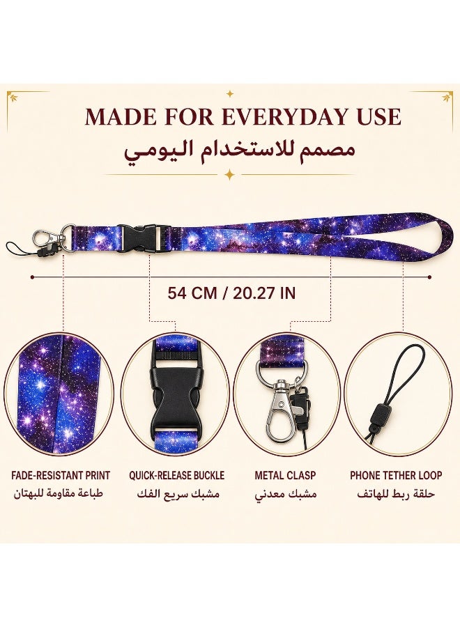 KeyAmor 4-Piece Detachable Lanyard and ID Badge Holder Set with Neck Strap and Quick-Release Buckle for Work, School and Events - Image 5