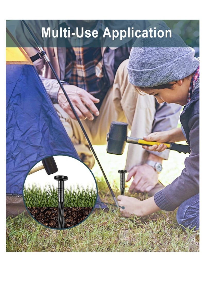 Excefore - Garden Landscape Edging Stakes, 8 Inch Plastic Landscape Edging Nails, Spiral Landscape Stake, for use with Paver Edging, Landscape Edging, Artificial Turf - Image 1