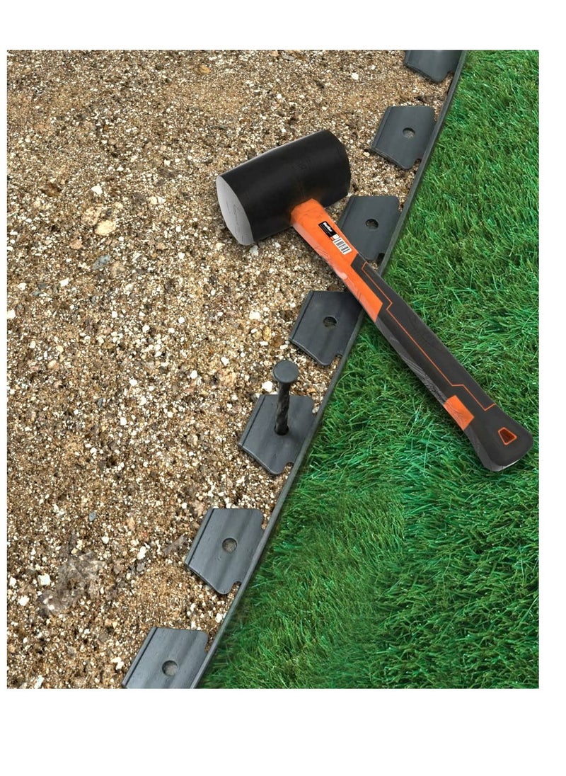 Excefore - Garden Landscape Edging Stakes, 8 Inch Plastic Landscape Edging Nails, Spiral Landscape Stake, for use with Paver Edging, Landscape Edging, Artificial Turf - Image 1
