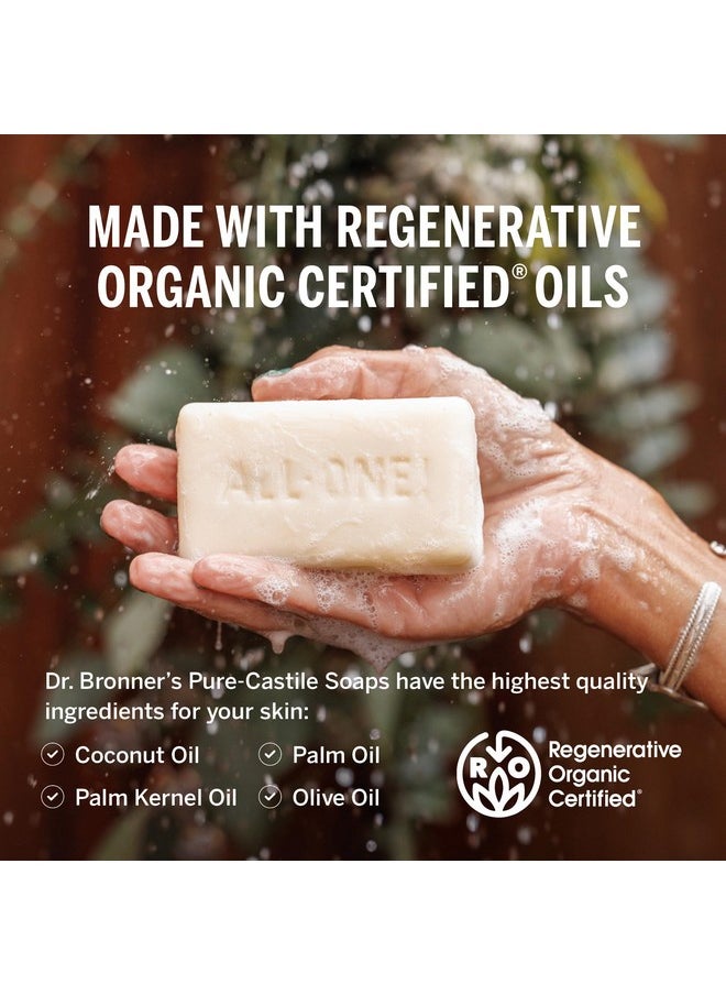 Dr. Bronner's Dr. Bronner's Pure-Castile Bar Soap - Made with Regenerative Certified Organic Oils - For Face, Body, Hair- Gentle on Sensitive Skin - All Natural Soap Bar for Men & Women - Lavender, 2 pack, 10oz  - Image 2