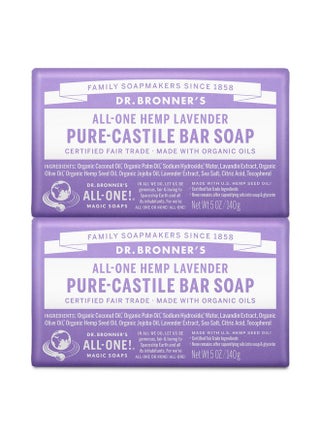 Dr. Bronner's Pure-Castile Bar Soap - Made with Regenerative Certified Organic Oils - For Face, Body, Hair- Gentle on Sensitive Skin - All Natural Soap Bar for Men & Women - Lavender, 2 pack, 10oz - pzsku/ZC58768BE58F0BABE1429Z/45/1743076279/18f325b9-d80b-4125-8dde-fd5b9f441af5