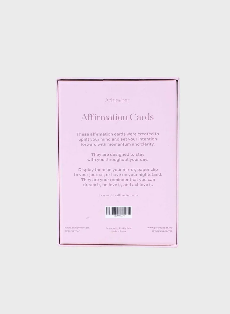 Prickly Pear Achievher Affirmation Cards