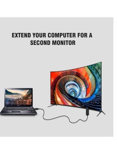 GTS 4K DisplayPort to HDMI Cable, DP to HDMI Cord Male to Male for PC, Desktop to Monitor, Projector, TV (1.8M)  - Image 3