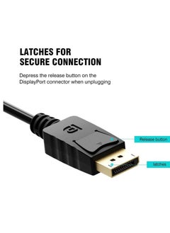 GTS 4K DisplayPort to HDMI Cable, DP to HDMI Cord Male to Male for PC, Desktop to Monitor, Projector, TV (1.8M)  - Image 4