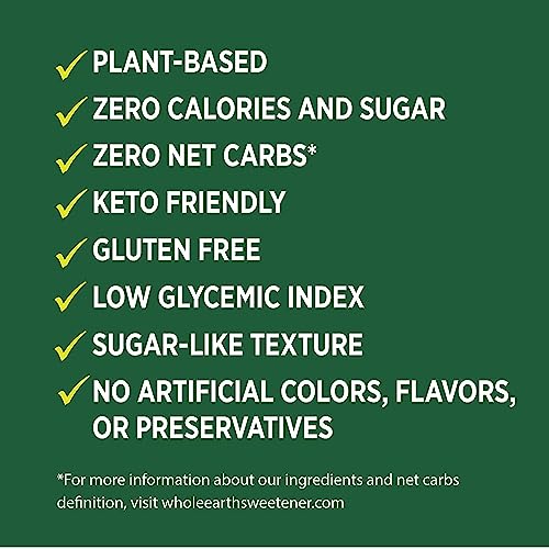 Whole Earth Sweetener Co. 100% Erythritol Sweetener (Keto Sweetener, Natural Sugar Alternative, Baking Sugar Substitute, Zero Calorie Sweetener, Gluten Free, Non-GMO), 16 Oz - Image 3