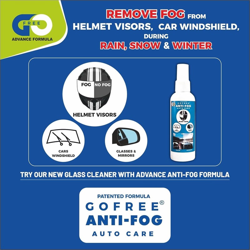 GOFREE Autocare Anti-Fog Spray - (100 ML) - Image 5