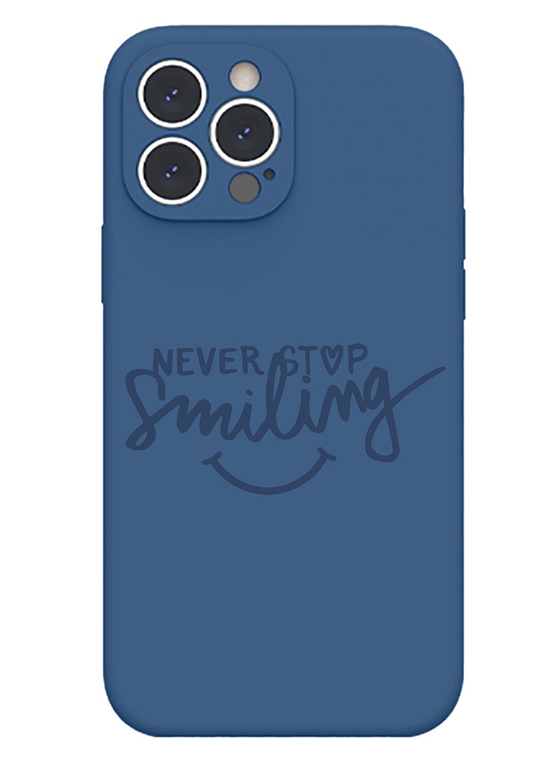 Theodor Protective Slim Fit Case Liquid Silicone Cover with Full Body Protection Anti-Scratch Shockproof Case For iPhone 15 Pro Max Blue  - Nirvana - Image 1