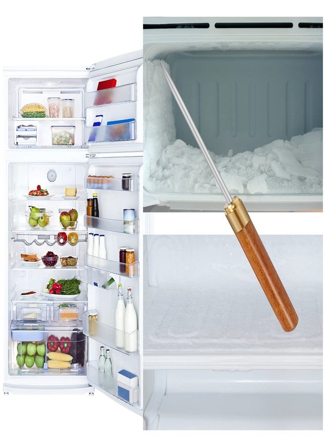 MEINV Ice Pick with Cover - 2 Pack Stainless Steel Ice Picks for Breaking Ice, Non-slip Wooden Handle Ice Pick Tool Easy to Grip, Ice Picks for Kitchen (Long) - Image 5