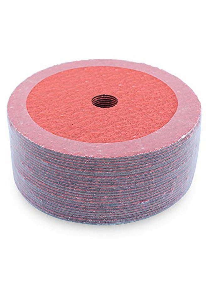 BHA Ceramic Resin Fiber Grinding and Sanding Discs, 7” x 7/8” - 25 Pack (120 Grit) - Image 1