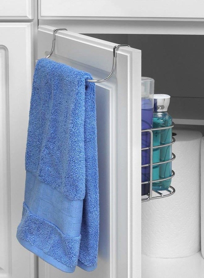 Spectrum Diversified Duo Over-the-Cabinet Towel Bar & Medium Basket, No Installation 2-in-1 Basket & Towel Bar, Under Sink Storage & Organization, Small, Chrome - Image 5