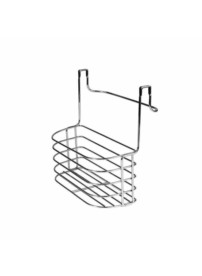 Spectrum Diversified Duo Over-the-Cabinet Towel Bar & Medium Basket, No Installation 2-in-1 Basket & Towel Bar, Under Sink Storage & Organization, Small, Chrome - Image 1