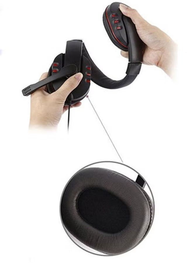 ليشب سماعات رأس سلكية للألعاب توضع فوق الأذن مع ميكروفون - Image 4