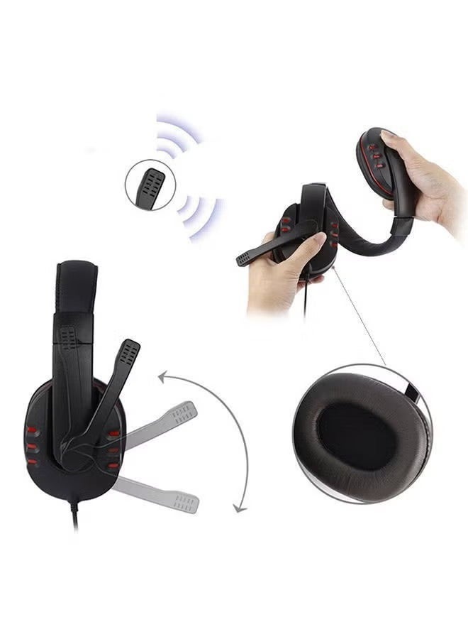 ليشب سماعات رأس سلكية للألعاب توضع فوق الأذن مع ميكروفون - Image 3