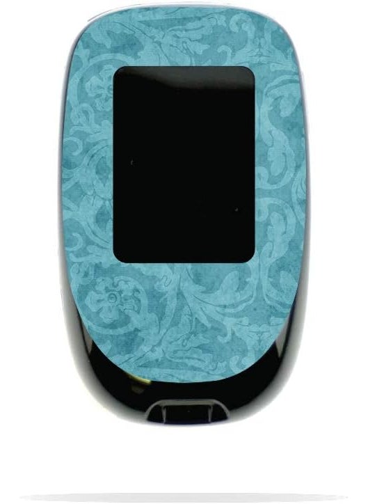 MIGHTY SKINS MightySkins Skin Compatible with Accu-Chek Nano - Baby Blue Jacquard | Protective, Durable, and Unique Vinyl Decal wrap Cover | Easy to Apply, Remove, and Change Styles | Made in The USA 