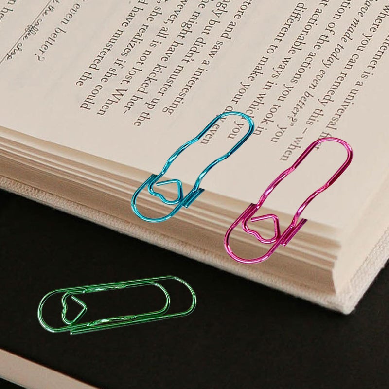 hongliang 20 PCS Metal Pen Holder Clips for Notebook - Colorful Planner Pen Holder & Paper Clip Set - Multi-Purpose Pencil Clips for Journal Planner Office School Supplies (5 Colors) - Image 4