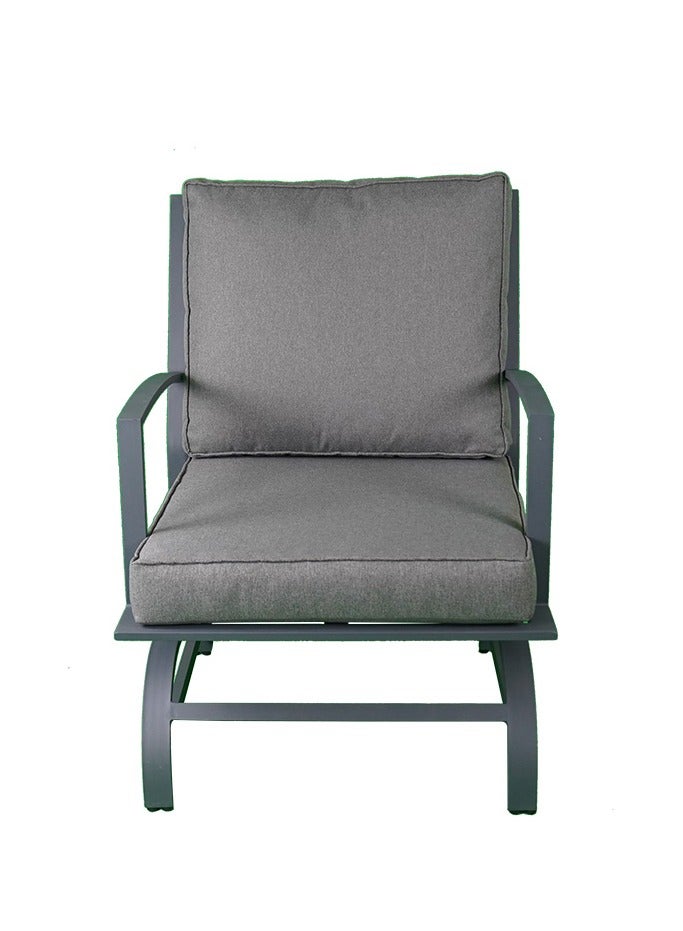 Schondor Furniture Dallas Rocking Chair with Side Table Set | Outdoor Furniture | Made in Aluminum Cast | Weather Resistance | Built to Last | Perfect for Any Outdoor Space - Image 2