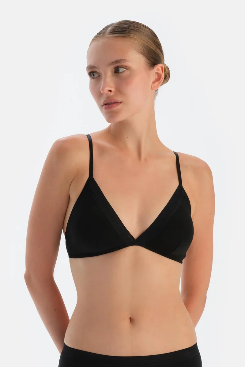 dagi Triangle Basic Black Soft Bra