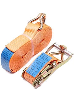 Crevizon Crevizon Ratchet Tie Down Heavy Duty Set 25 mm Hooks Load securing Straps Tensioning Belt  - Image 1