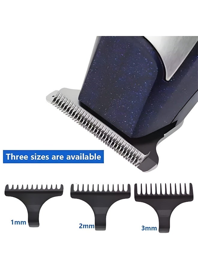 ماكينة حلاقة احترافية  VGR V-212 بلون أزرق في فضي  شفرات للحلاقة الدقيقة 3 أمشاط مرفقة وقت تشغيل 80 دقيقة شحن USB - Image 3