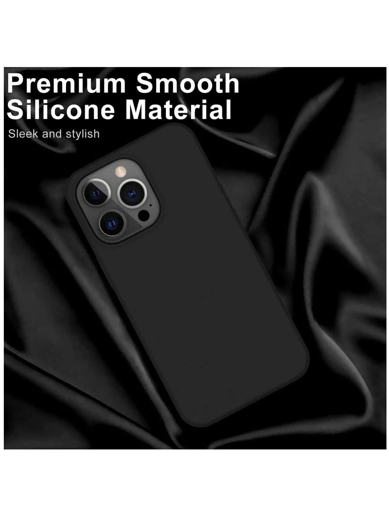 DUSALA Designed for iPhone 14 Pro Case with 1 Pack Screen Protector Liquid Silicone Ultra Slim Shockproof Protective Phone Case with Soft Anti-Scratch Microfiber Lining 6.1 inch - Image 3