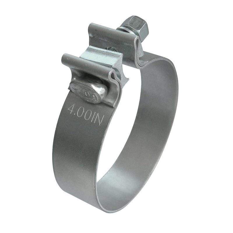 ROADFORMER 4 inch Exhaust Clamp Narrow Band Clamps - Aluminized Steel Muffler Clamps