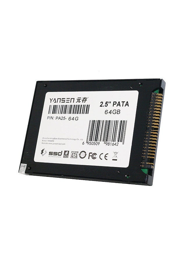 KingSpec - PATA(IDE) 2.5" 2.5 Inches 64GB MLC Digital SSD Solid State Drive for PC Laptop Notebook - Image 1