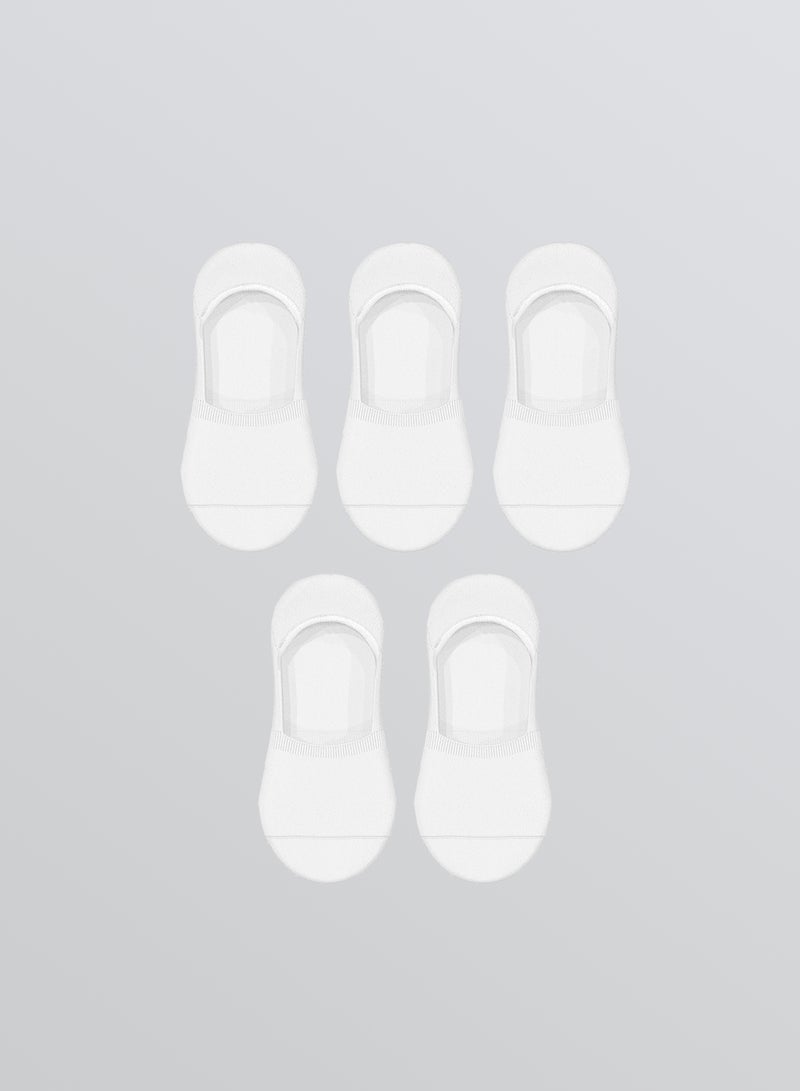 Women's Plain Invisible Socks 5 Pack