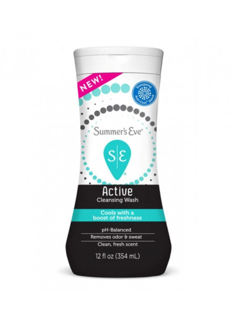 Summer's Eve Active Cleansing wash Cools with a Boost of Freshness - 354 ml - Image 1