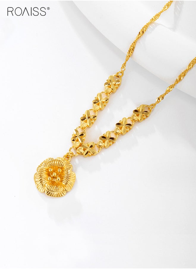 Fashionable And Versatile K Gold Necklace For Women Daily Party Wedding Exquisite Flower Shape Necklace - pzsku/ZC5885966F0CABE7A3CD3Z/45/_/1704527665/b2aa17f1-d614-4cd3-b2ef-d1d381360c76