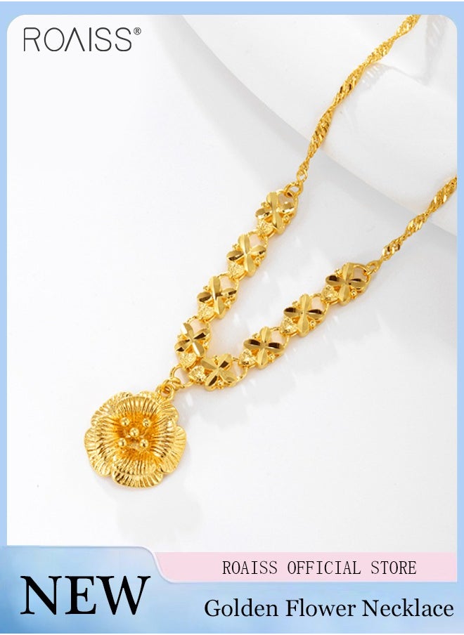 Fashionable And Versatile K Gold Necklace For Women Daily Party Wedding Exquisite Flower Shape Necklace - pzsku/ZC5885966F0CABE7A3CD3Z/45/_/1715150451/c45cb338-3712-4eed-a022-f9f9f0796b50