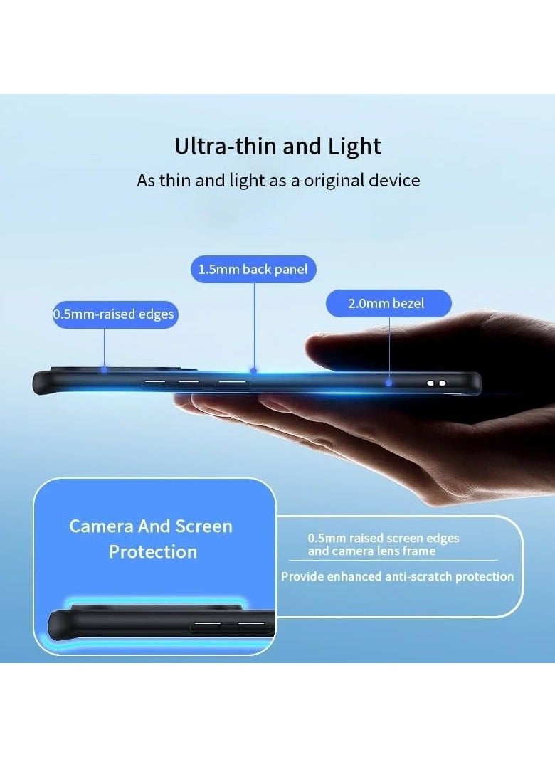 عام العلبة المغناطيسية المتوافقة مع حالة Xiaomi Redmi Note 13 Pro Plus، حالة الوقوف بحلقة مغناطيسية، وسادة هوائية، شفافة غير صفراء، غطاء خلفي من البولي كربونات والبولي يوريثين للحماية من السقوط. - Image 4