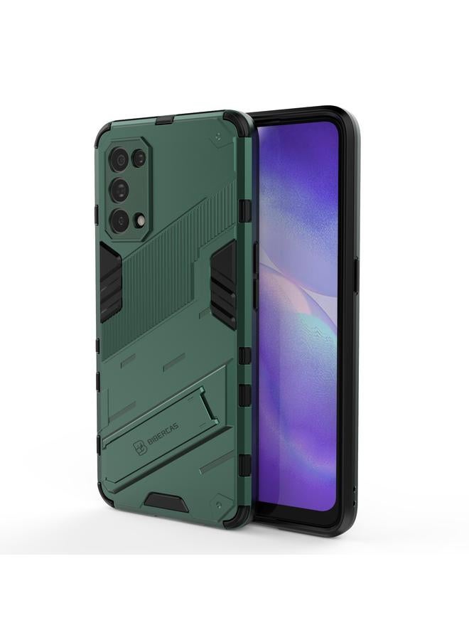 S-TOP Case For OPPO Reno5 5G Punk Armor 2 in 1 PC + TPU Shockproof Case with Invisible Holder - Image 1