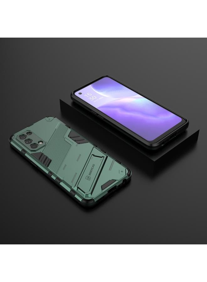 S-TOP Case For OPPO Reno5 5G Punk Armor 2 in 1 PC + TPU Shockproof Case with Invisible Holder - Image 2