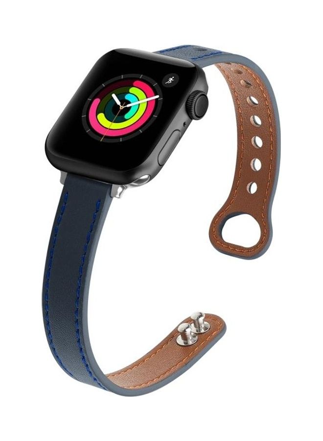 نيبمينينت سوار بديل لساعة أبل سيريس 7 مقاس 41 مم/6 SE و5 و4 40 مم/3 و2 و1 38 مم أزرق - Image 2