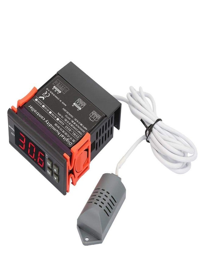 Wal front Humidity Controller SVWL-8040 220V LED Digital Air Humidity Control Meter with Temperature Sensor Probe 1%-99% RH - Image 1