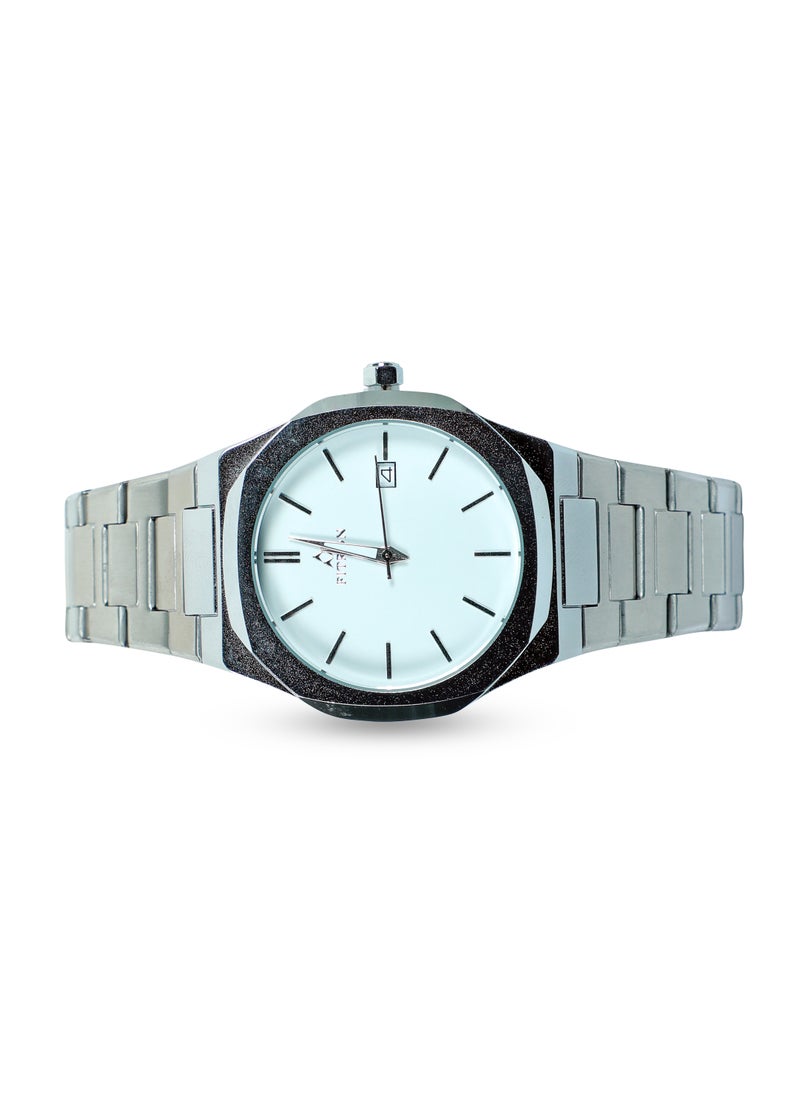Fitron Men’s Wrist Watch with White Dial and Date  - Image 2
