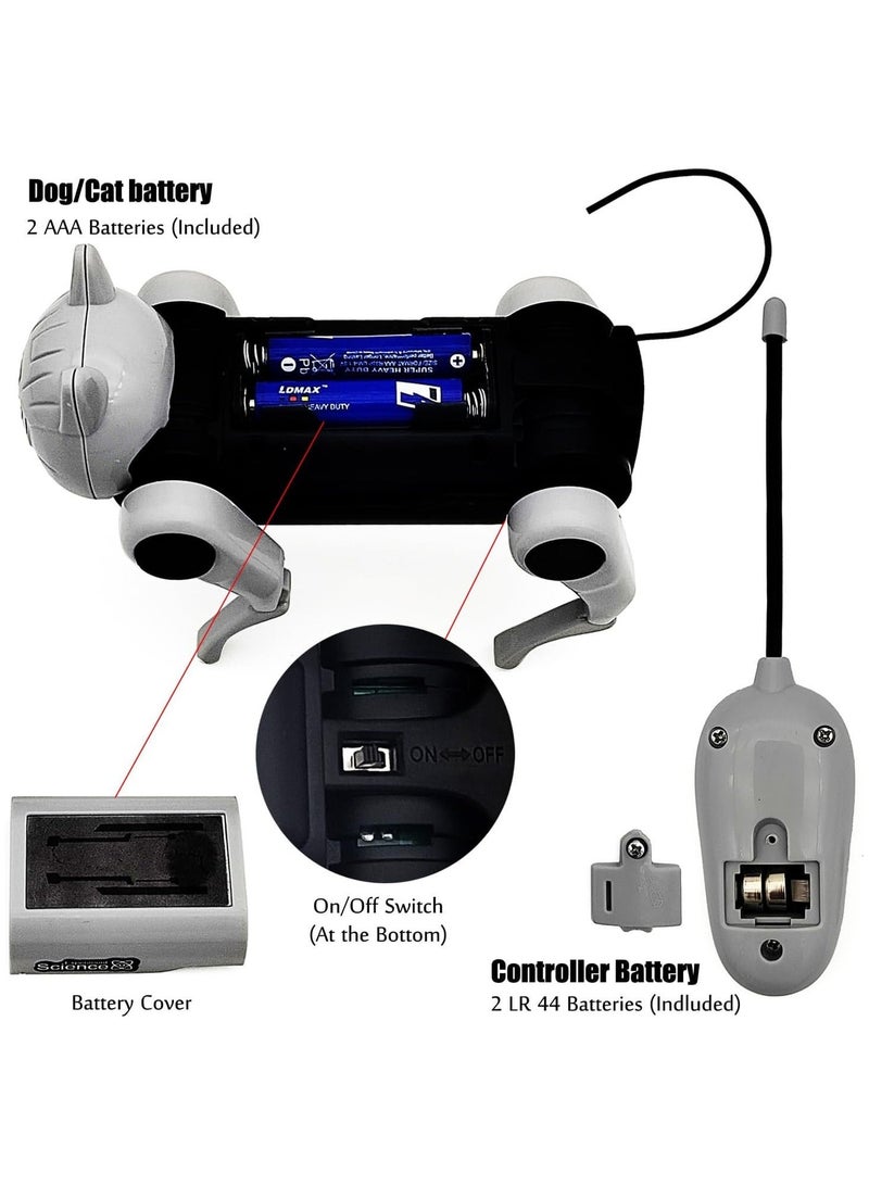 Electronic Toys Robot Dog,Children's Remote Control Mechanical Dog and Cat DIY Assembly Kit Walking Mechanical Dog Pet Toy - Image 5