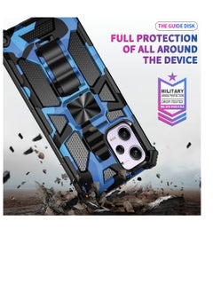 Excefore Camouflage Case for Xiaomi Redmi Note 12 Pro 5G, Military Grade Heavy Duty Armor Cases Shockproof Protection Phone Cover, with Kickstand, for Xiaomi Poco X5 Pro/Redmi Note 12 Pro 5G MC (Blue)  - Image 3