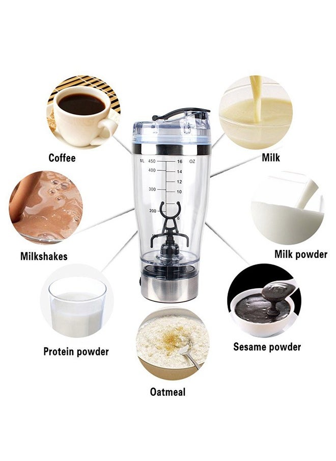 Sweet Life - Protein Powder Shaker Bottle 500ML Mixer Shaker USB Rechargeable Electric Mixing Cup Portable Bottle Protein Shaker Protein Cup Shaker - Image 1