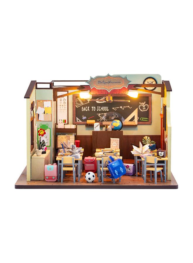 Bluejw Hongda Diy Cabin Innocence Age 3d Stereo Assembled Building Classroom Model Opening Season Graduation Season Gift - Image 3