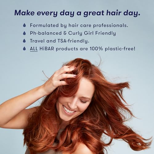 HiBAR - Moisturize Conditioner Bar - For Dry, Frizzy Hair - Deeply Nourishing & Hydrating - With Coconut Oil, Cocoa Butter, Rice Protein, & Vitamin B5 -Soap, Plastic & Sulfate-Free -Vegan -1 Solid Bar - Image 3