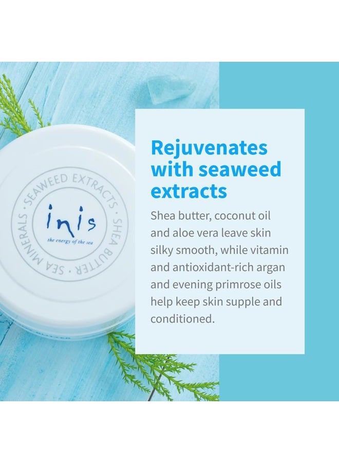 Inis Rejuvenating Body Butter - Scented Body Cream for Women and Men - Seaweed Enriched Shea Butter Moisturizer (10.1 fl oz) - Image 5
