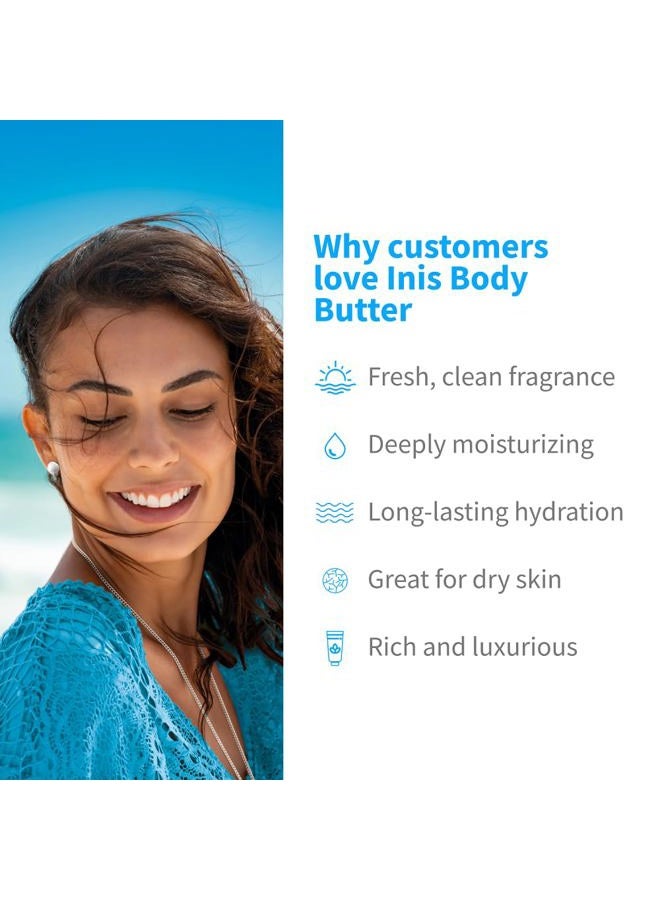 Inis Rejuvenating Body Butter - Scented Body Cream for Women and Men - Seaweed Enriched Shea Butter Moisturizer (10.1 fl oz) - Image 4