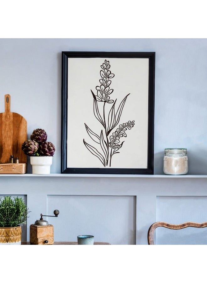 G GSS Designs Gss Designs Tall Wildflower Stencils For Painting Large Flower 7X16Inch Flowers Stencil Bouquet Painting Stencils For Wood Wall Canvas  - Image 5