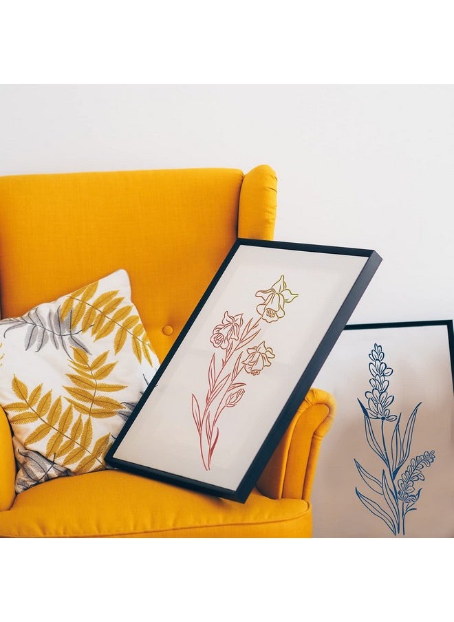 G GSS Designs Gss Designs Tall Wildflower Stencils For Painting Large Flower 7X16Inch Flowers Stencil Bouquet Painting Stencils For Wood Wall Canvas  - Image 4