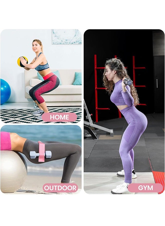 Generic - Hip Thrust Belt for Dumbbells, Ultra-Durable Booty Belt for Hip Thrust Glute Trainer for Home Workouts with Slip-Resistant Padding (Only Hip Thrust Belt, Pink) - Image 1