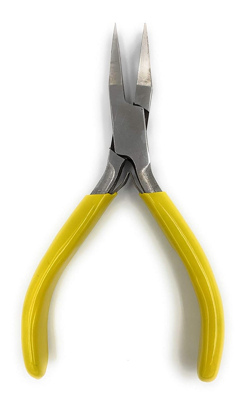 Fozti Flat Nose Hardened Steel Plier Multipurpose for Jewellery Making Wire Wrapping Beading Jewellery Model Making Hobby Crafts DIY - Image 1