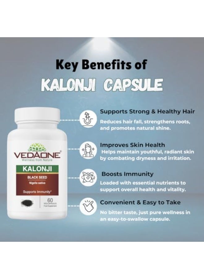 فيداون كبسولات الحبة السوداء (كالونجي) 450 مجم – 60 كبسولة | دعم المناعة والشعر والبشرة والصحة العامة - Image 5