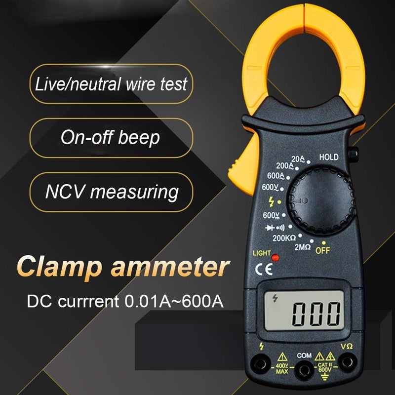 MOHAK MOHAK Digital Lcd Automatic Acdc Electronic Tester Portable Handheld Clamp Volt Meter Multimeter 600v Current Resistance Voltage Digital Multimeter DT3266L  - Image 3